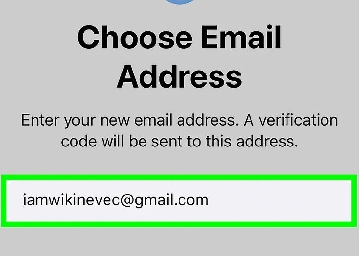 Bước 8: nhập địa chỉ email => Tiếp tục